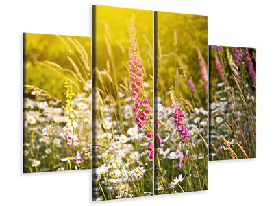 4-piece-canvas-print-summer-flower-meadow