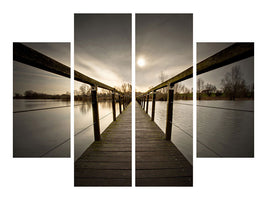 4-piece-canvas-print-the-wooden-bridge