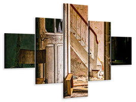 5-piece-canvas-print-crumbled-stairs
