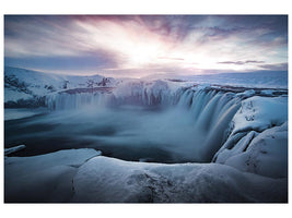 canvas-print-morning-godafoss-x