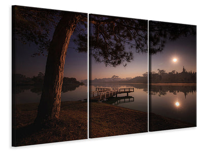 3-piece-canvas-print-a-lake-at-the-forest