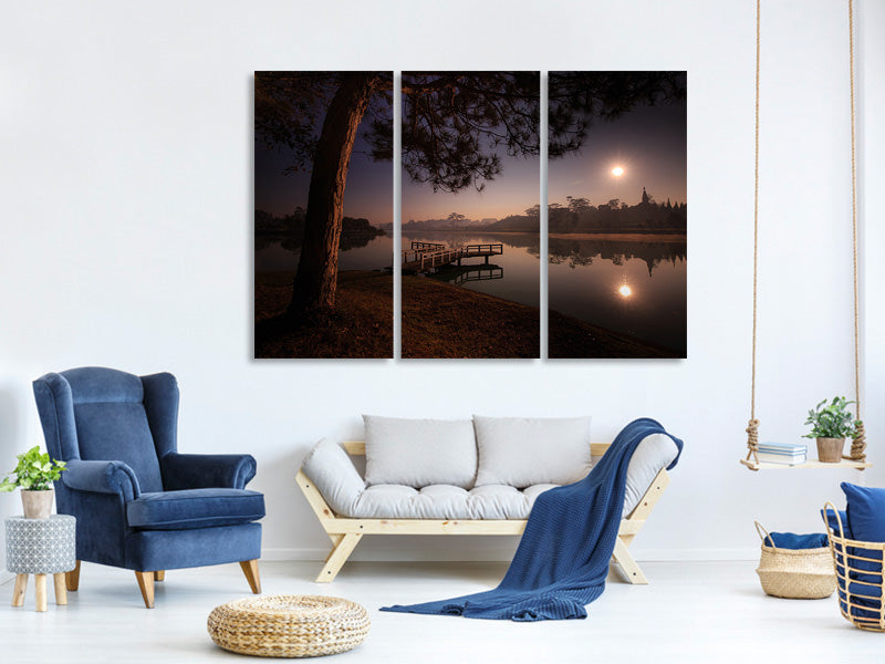 3-piece-canvas-print-a-lake-at-the-forest