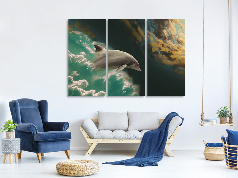 3-piece-canvas-print-fascination-dolphin