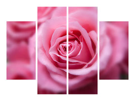 4-piece-canvas-print-roses-macro