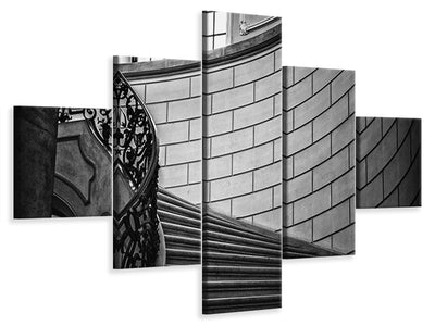5-piece-canvas-print-noble-stairs