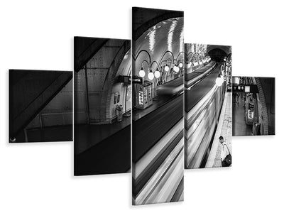5-piece-canvas-print-paris-metro