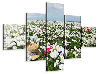 5-piece-canvas-print-spring-flower-meadow