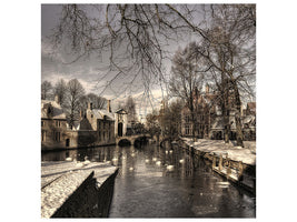 canvas-print-bruges-in-christmas-dress