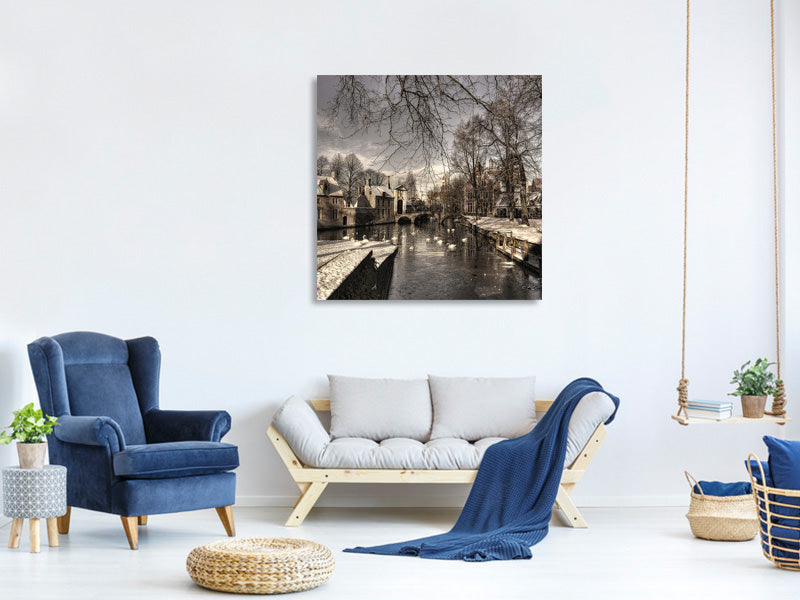 canvas-print-bruges-in-christmas-dress