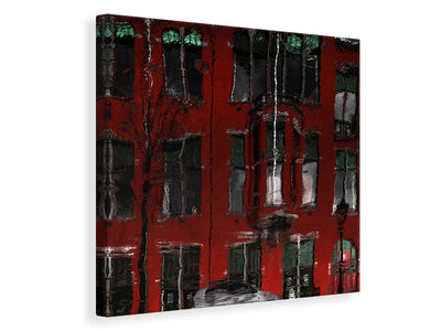 canvas-print-red-house-reflections