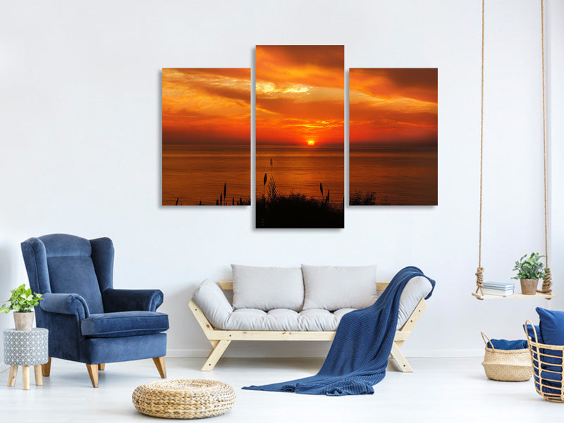 modern-3-piece-canvas-print-peaceful-evening-mood-by-the-sea