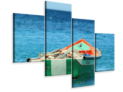modern-4-piece-canvas-print-a-fishing-boat