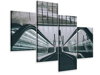 modern-4-piece-canvas-print-at-the-airport