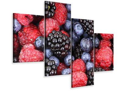 modern-4-piece-canvas-print-fruity-berries