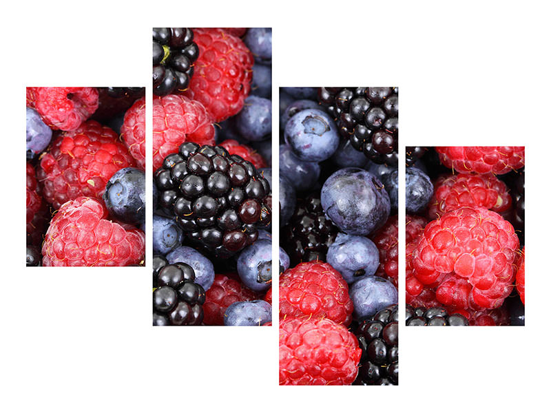 modern-4-piece-canvas-print-fruity-berries