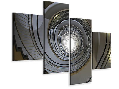 modern-4-piece-canvas-print-high-spiral-staircase
