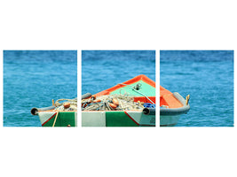 panoramic-3-piece-canvas-print-a-fishing-boat