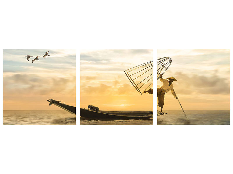 panoramic-3-piece-canvas-print-artful-fisherman