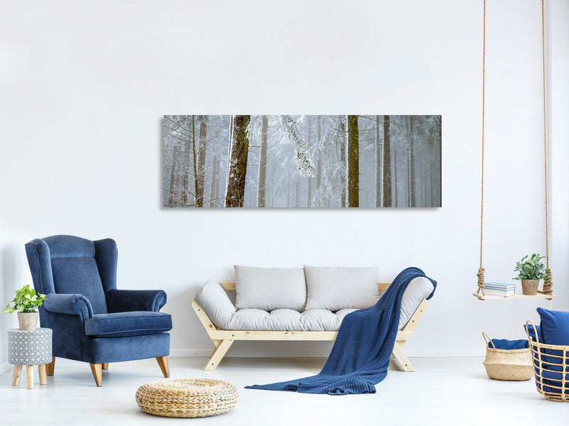 panoramic-canvas-print-forest-in-winter