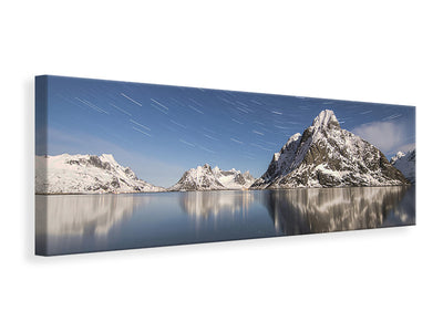 panoramic-canvas-print-reflections-at-the-mountains