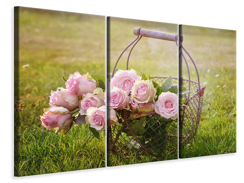 3-piece-canvas-print-a-basket-full-of-roses