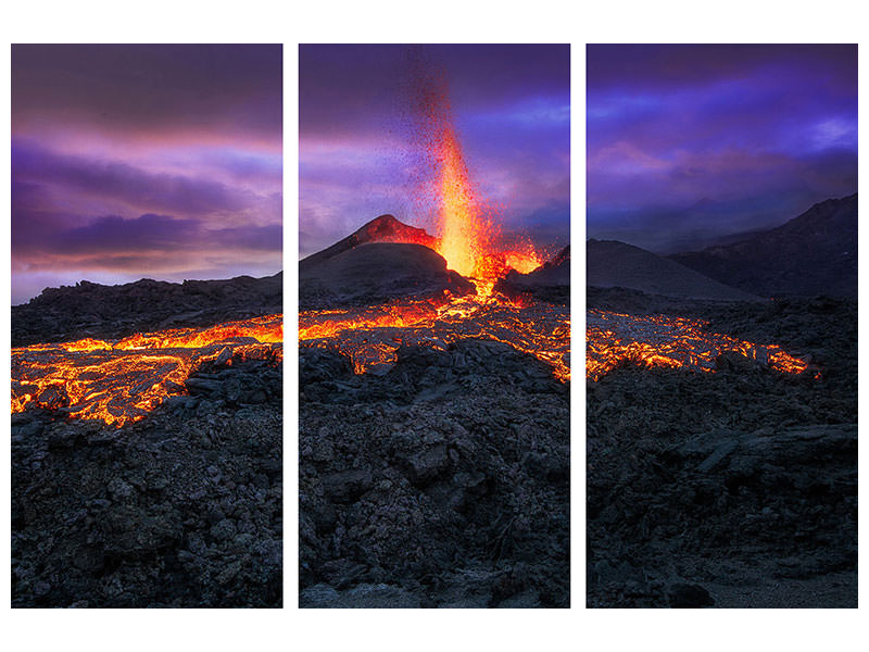 3-piece-canvas-print-fire-at-blue-hour