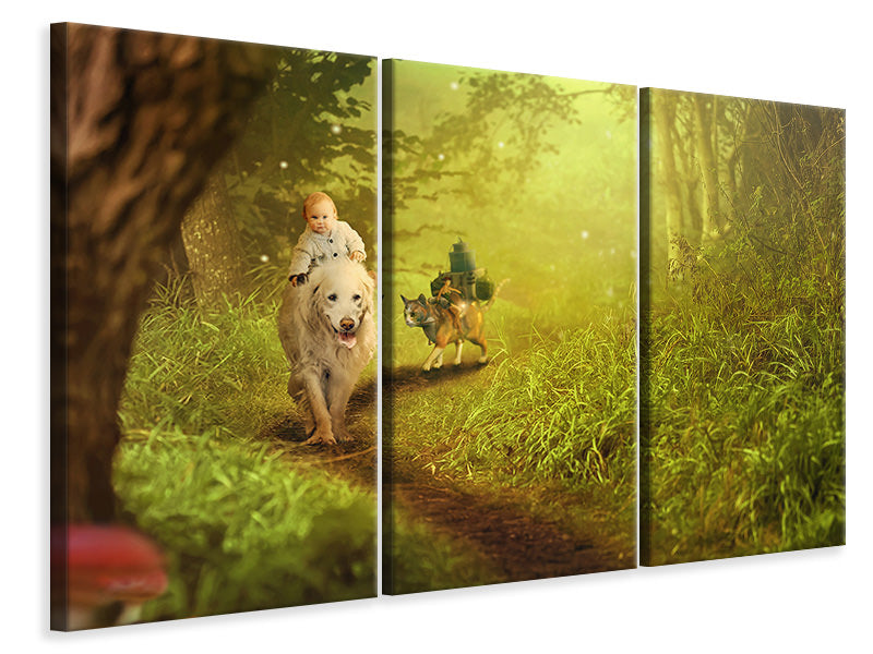 3-piece-canvas-print-forest-excursion