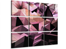canvas-print-3d-crystal-structure