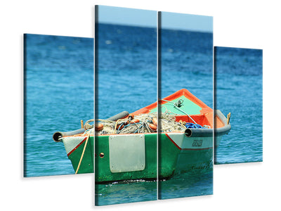 4-piece-canvas-print-a-fishing-boat