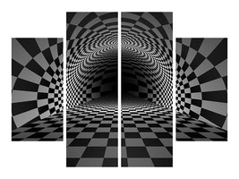 4-piece-canvas-print-abstract-chessboard
