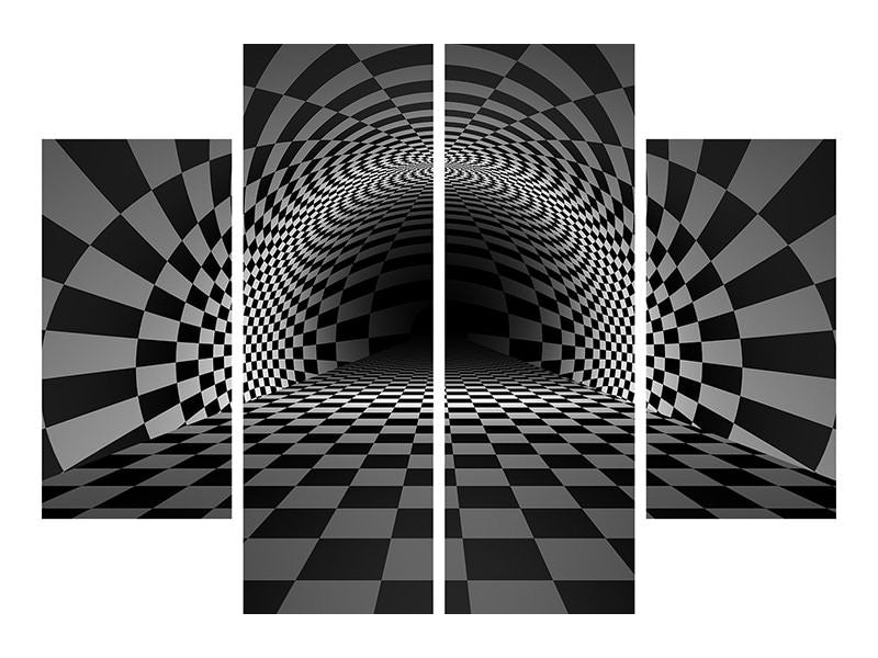 4-piece-canvas-print-abstract-chessboard