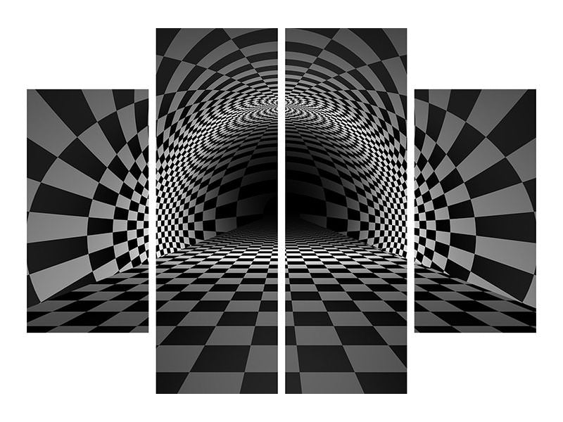 4-piece-canvas-print-abstract-chessboard