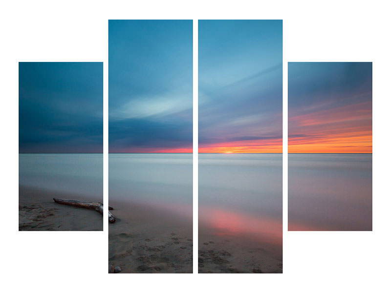 4-piece-canvas-print-beach-in-the-sunset