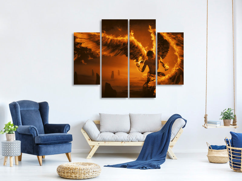 4-piece-canvas-print-fiery