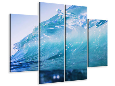 4-piece-canvas-print-glass-wave