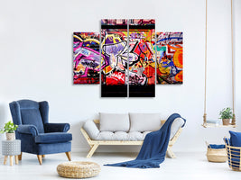 4-piece-canvas-print-graffiti-wall-art