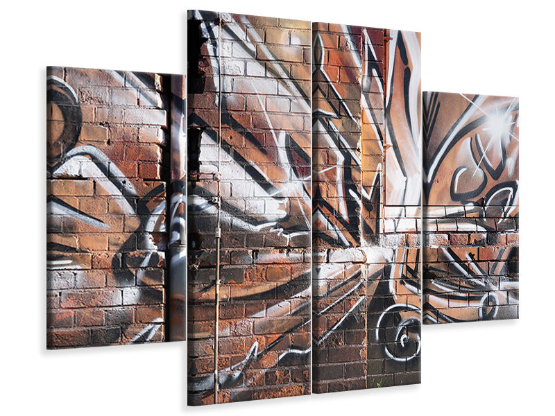 4-piece-canvas-print-graffiti-wall