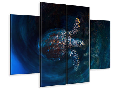 4-piece-canvas-print-hawksbill-sea-turtle