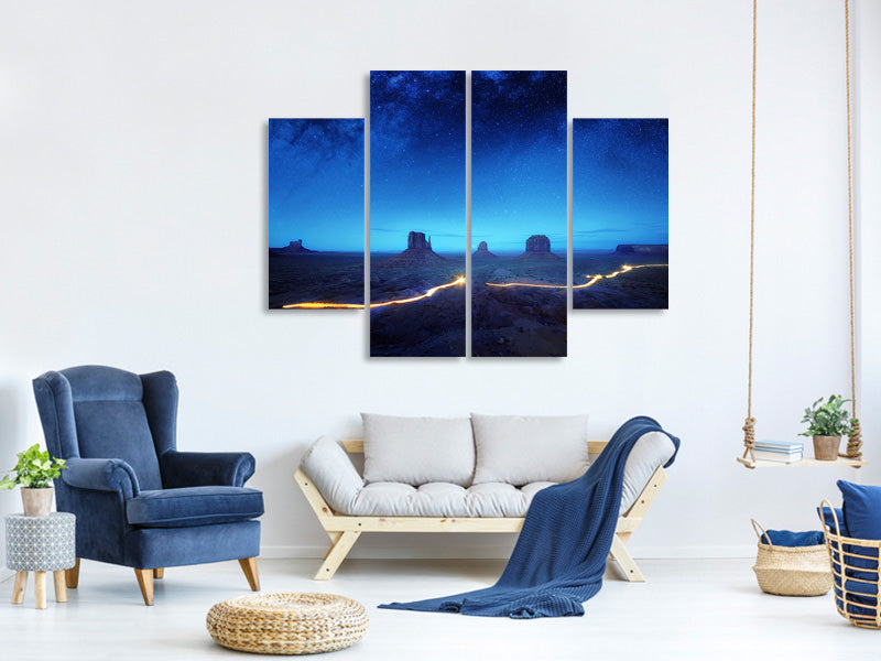 4-piece-canvas-print-magic-monument-valley