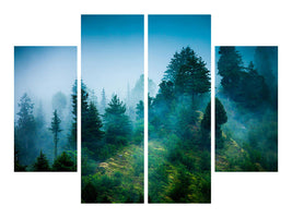 4-piece-canvas-print-mysterious-forest-ii
