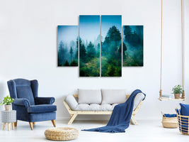 4-piece-canvas-print-mysterious-forest-ii