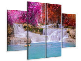 4-piece-canvas-print-paradisiacal-waterfall