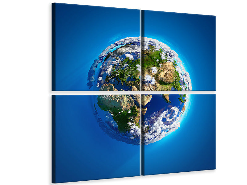 4-piece-canvas-print-planet-earth