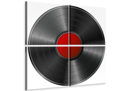 4-piece-canvas-print-retro-record