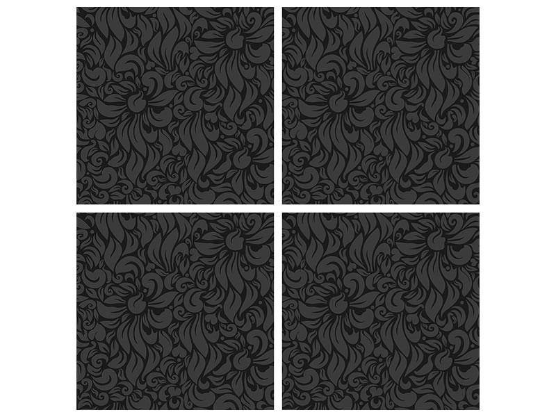 4-piece-canvas-print-rococo-pattern