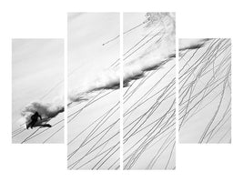 4-piece-canvas-print-skiing-powder