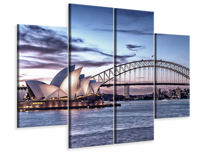 4-piece-canvas-print-skyline-sydney-opera-house