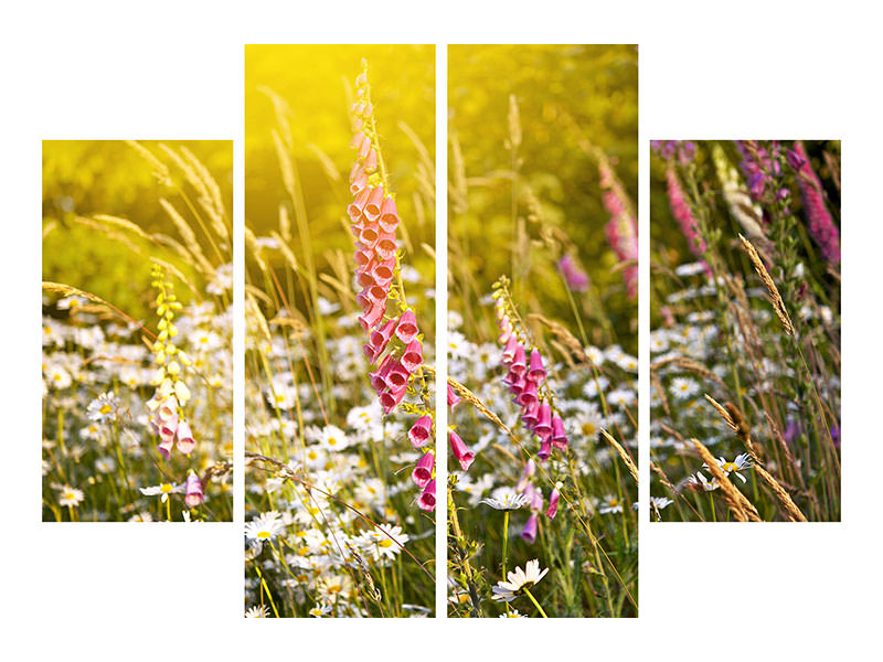 4-piece-canvas-print-summer-flower-meadow