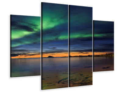4-piece-canvas-print-sunset-at-andenes