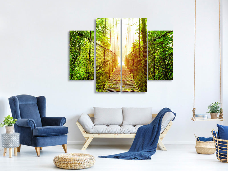 4-piece-canvas-print-suspension-bridge